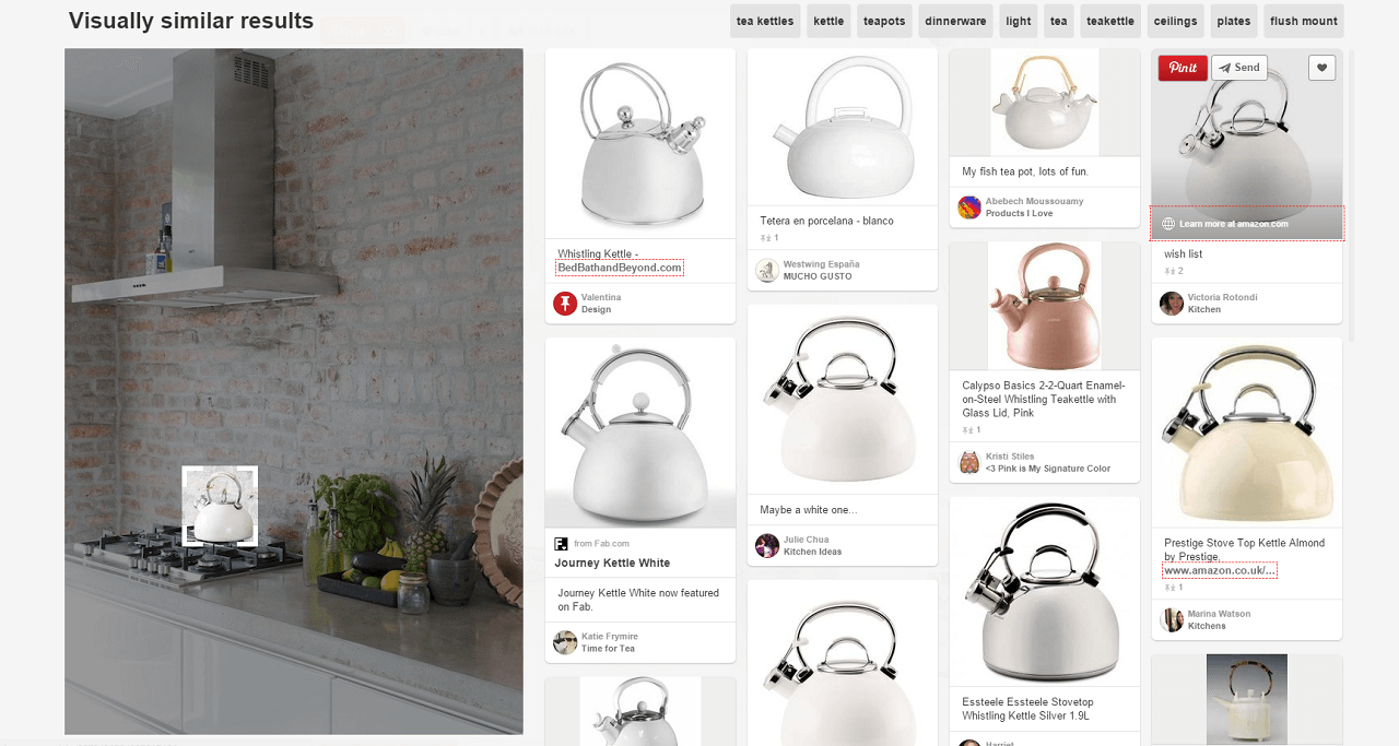 Pinterest In Pin Visual Search Kettle Example 1